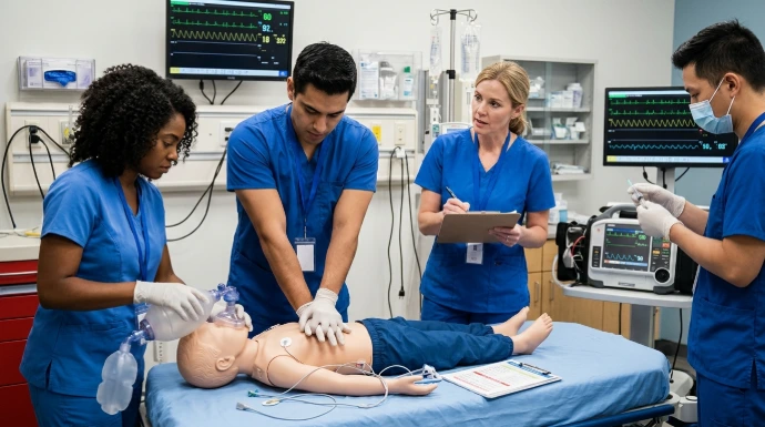 AI Generated Pediatric Advanced Life Support Simulation Training